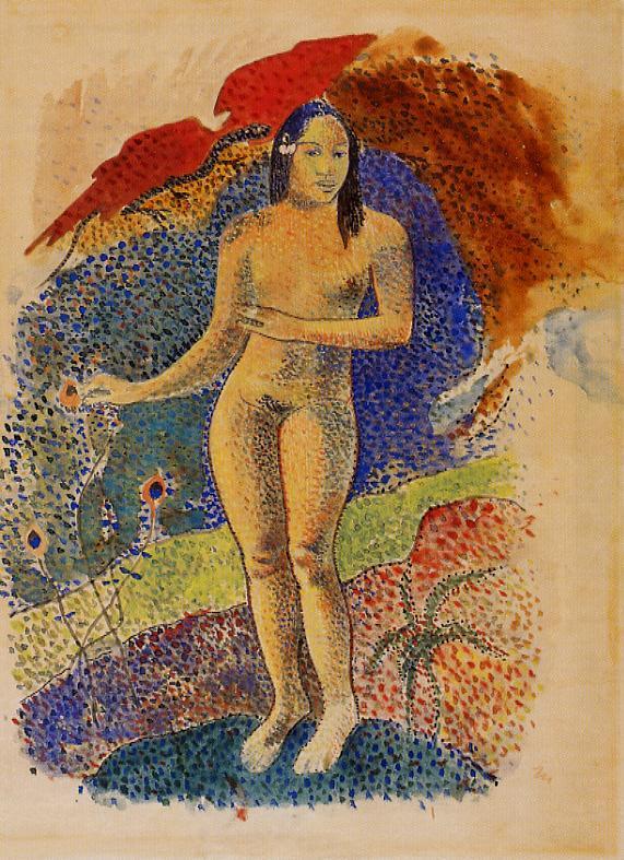 Tahitian Eve (1892) Paul Gauguin tablo - Dekolata