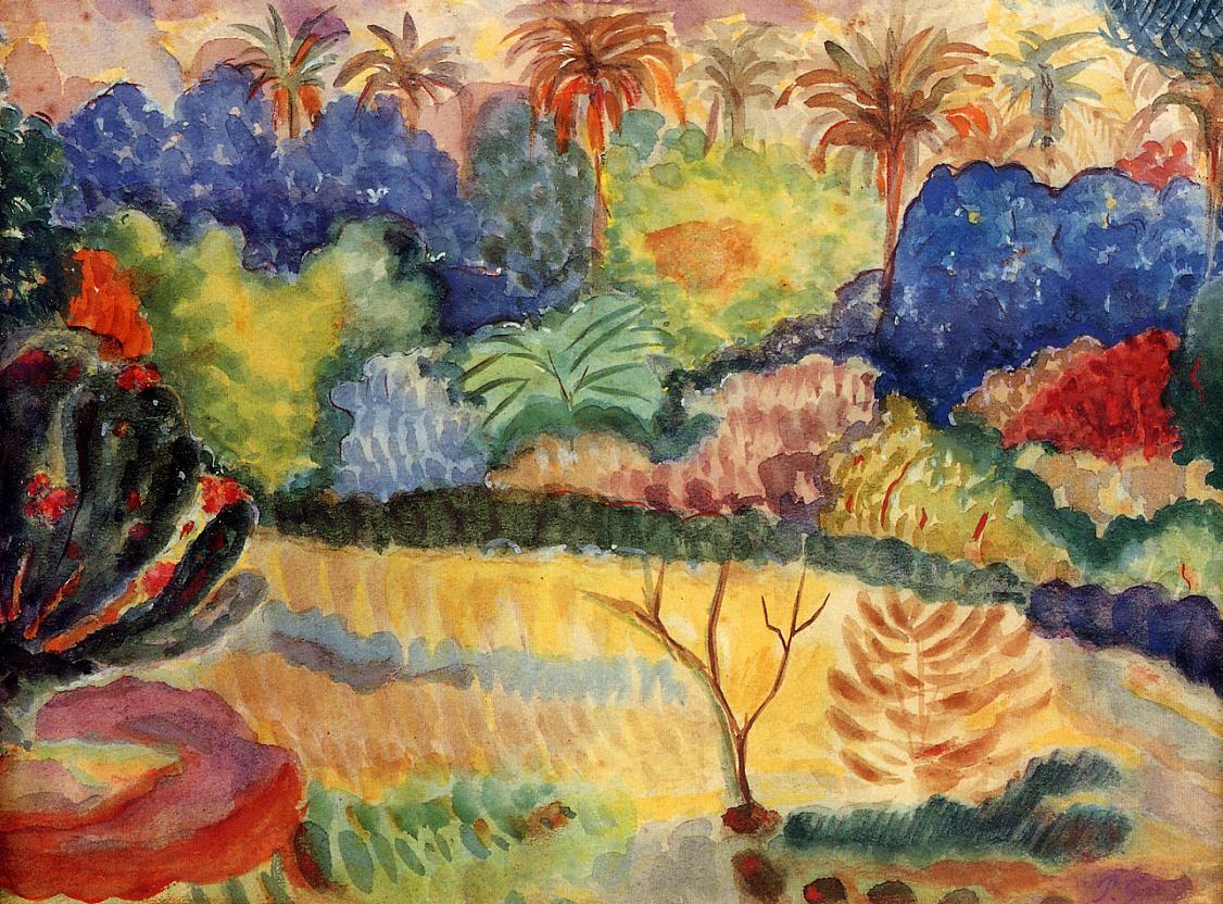 Tahitian landscape (1897) Paul Gauguin tablo - Dekolata