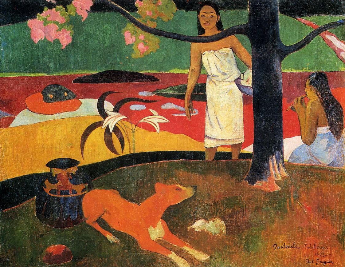 Tahitian pastorale (1898) – Paul Gauguin Tablo