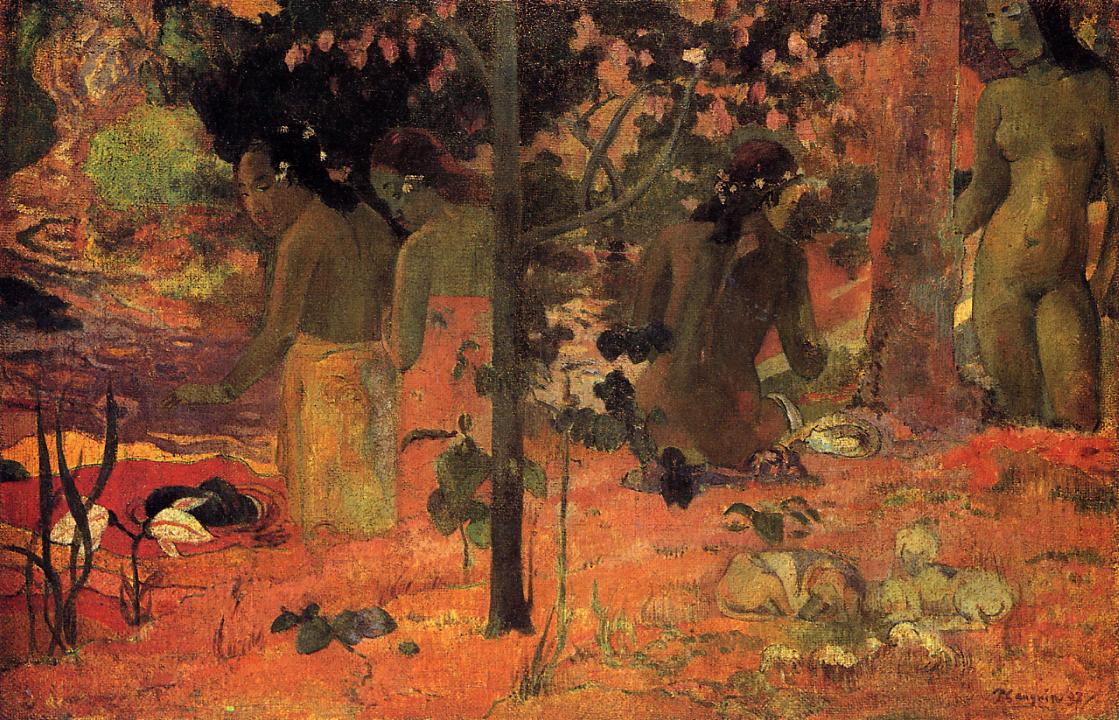 The Bathers (1897) Paul Gauguin tablo - Dekolata