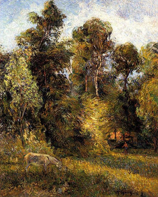 The Forest Edge (1885) Paul Gauguin tablo - Dekolata