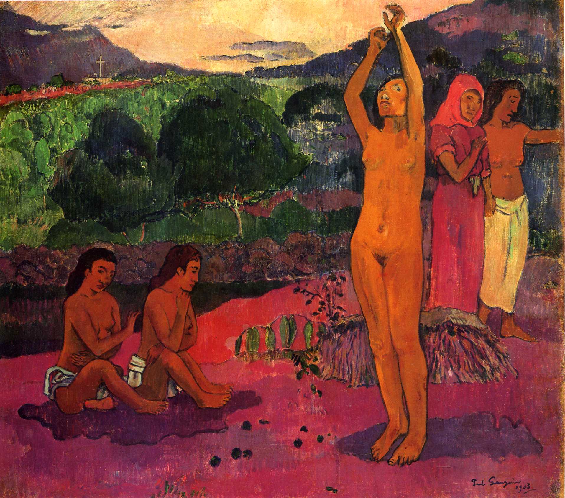 The Invocation (1903) Paul Gauguin tablo - Dekolata