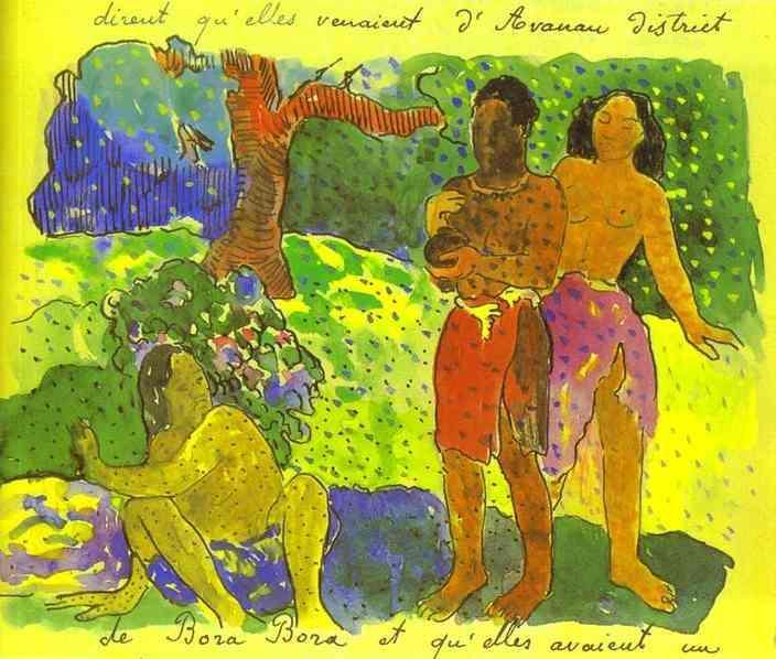 The Messengers of Oro (1893) Paul Gauguin tablo - Dekolata