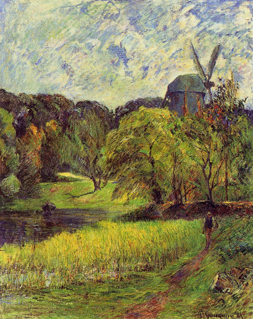 The Queen's Mill (1881) Paul Gauguin tablo - Dekolata