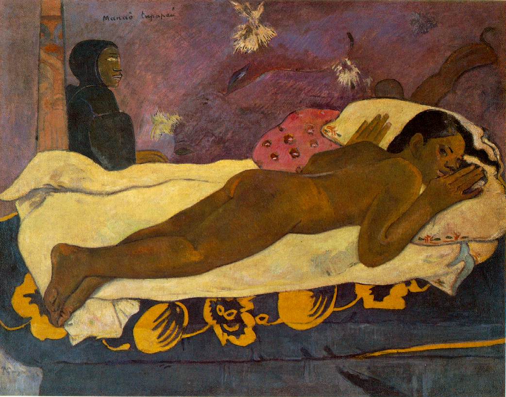 The Spirit of the Dead Watches (1892) Paul Gauguin tablo - Dekolata