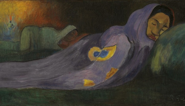 The dreaming (1892) Paul Gauguin tablo - Dekolata