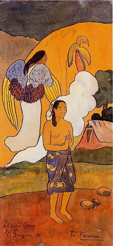 The encounter (1892) Paul Gauguin tablo - Dekolata