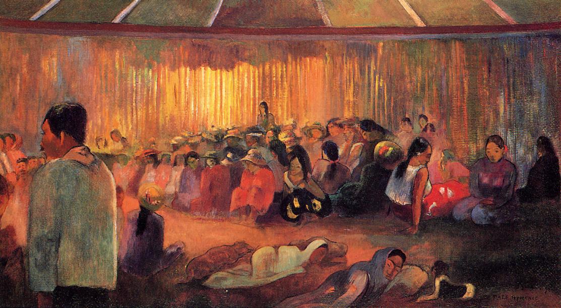 The house of singing (1892) Paul Gauguin tablo - Dekolata