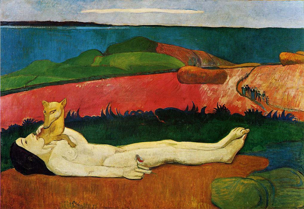 The loss of virginity (Awakening of spring) (1891) Paul Gauguin tablo - Dekolata