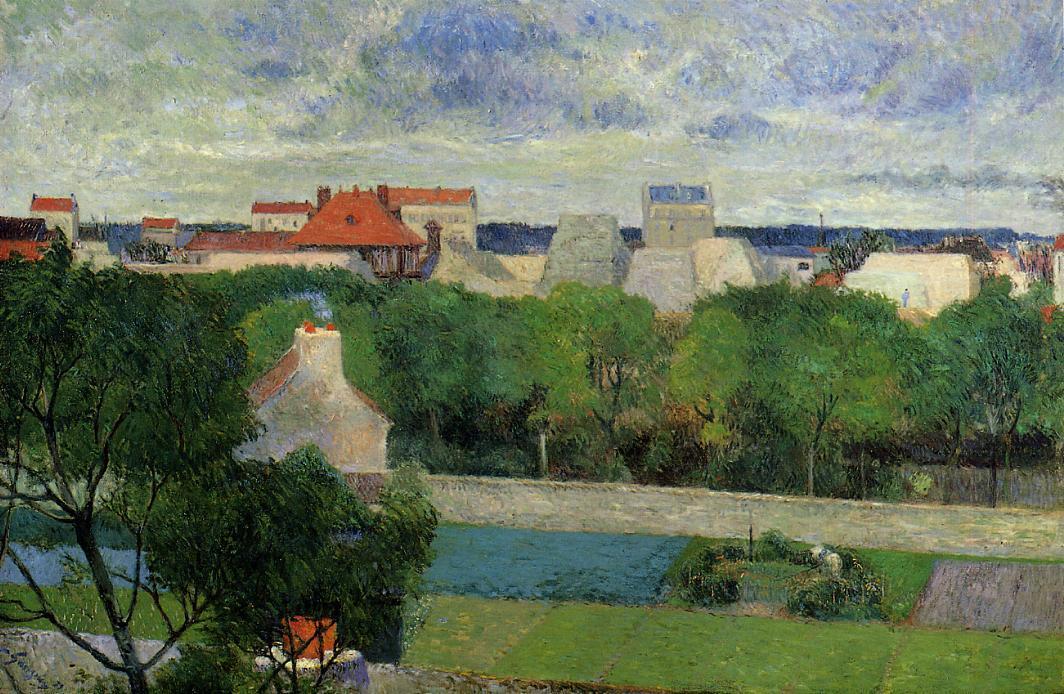 The market gardens of Vaugirard (1879) – Paul Gauguin Tablo