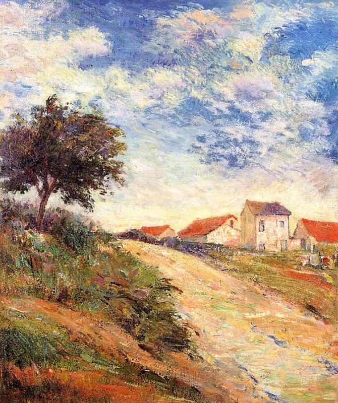 The road up (1884) Paul Gauguin tablo - Dekolata