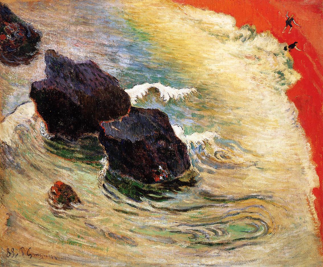 The wave (1888) Paul Gauguin tablo - Dekolata