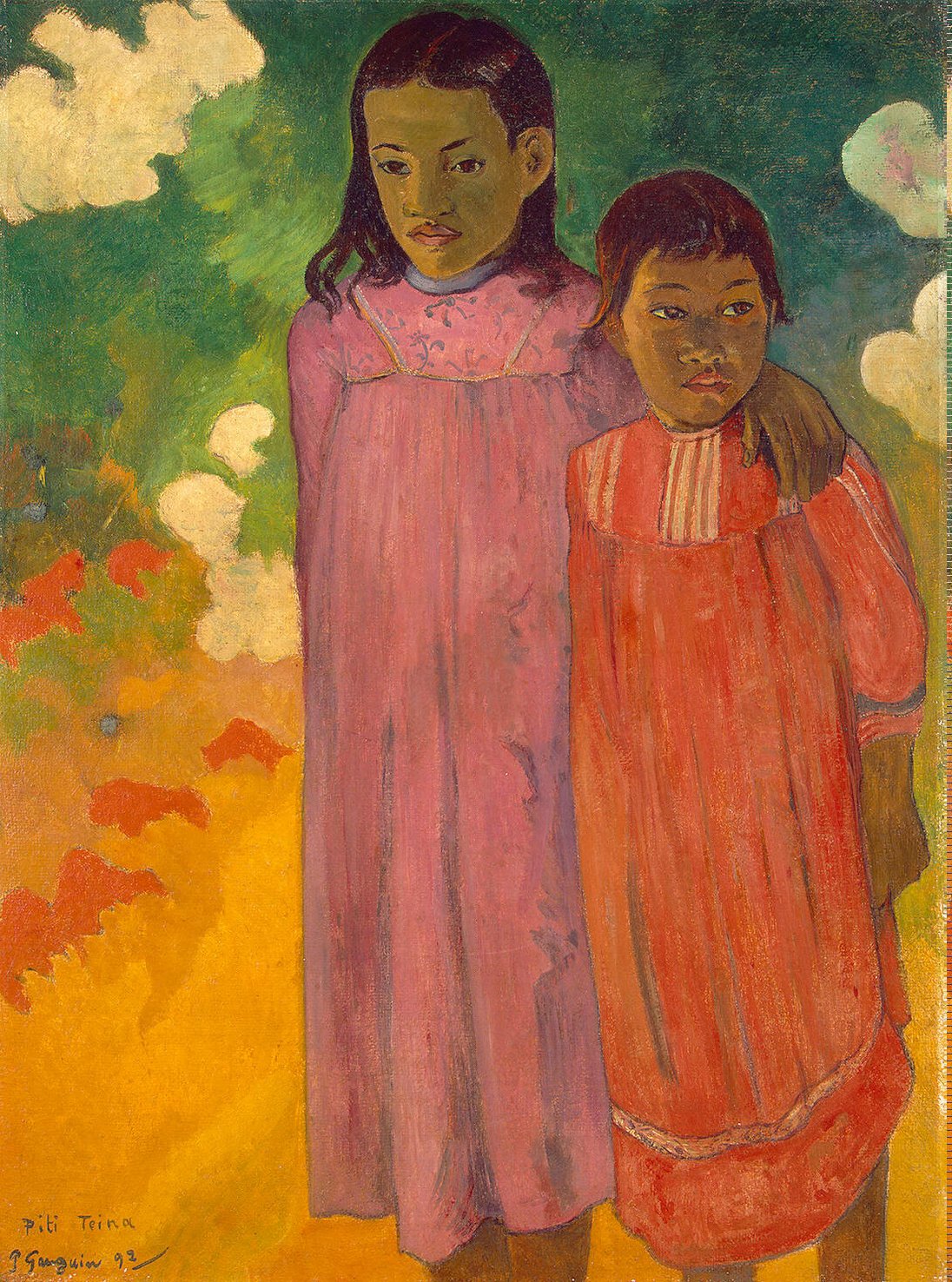 Two sisters (1892) Paul Gauguin tablo - Dekolata