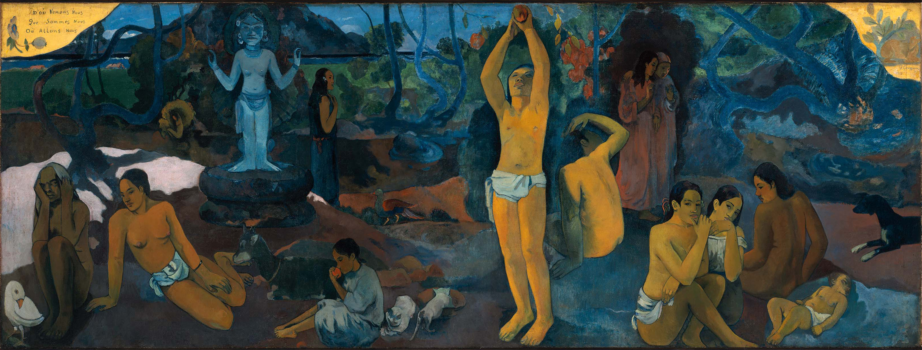 Where Do We Come From What Are We Where Are We Going (1897) Paul Gauguin tablo - Dekolata