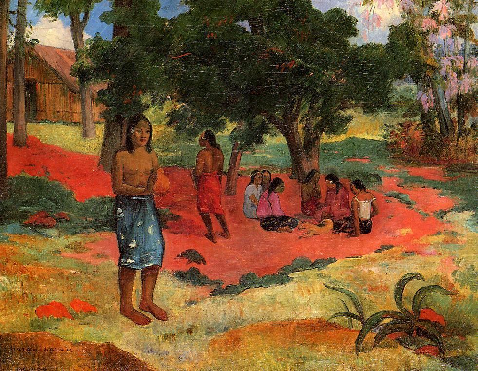 Whispered Words (1892) Paul Gauguin tablo - Dekolata