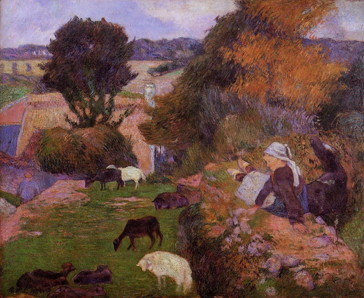 Willows (1889) Paul Gauguin tablo - Dekolata