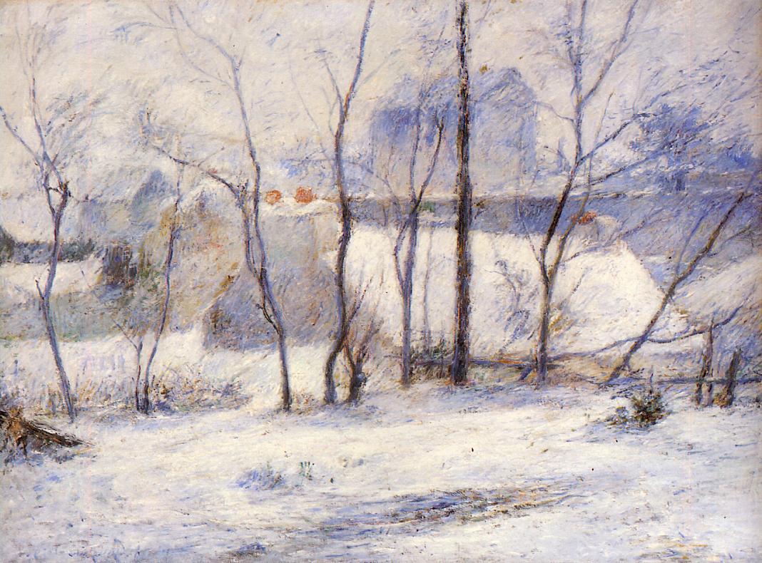 Winter Landscape (1879) – Paul Gauguin Tablo