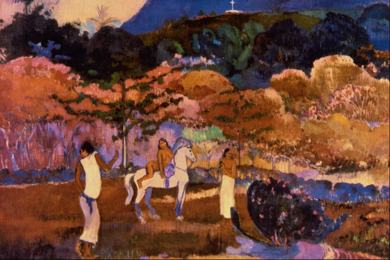 Women and white horse (1903) Paul Gauguin tablo - Dekolata