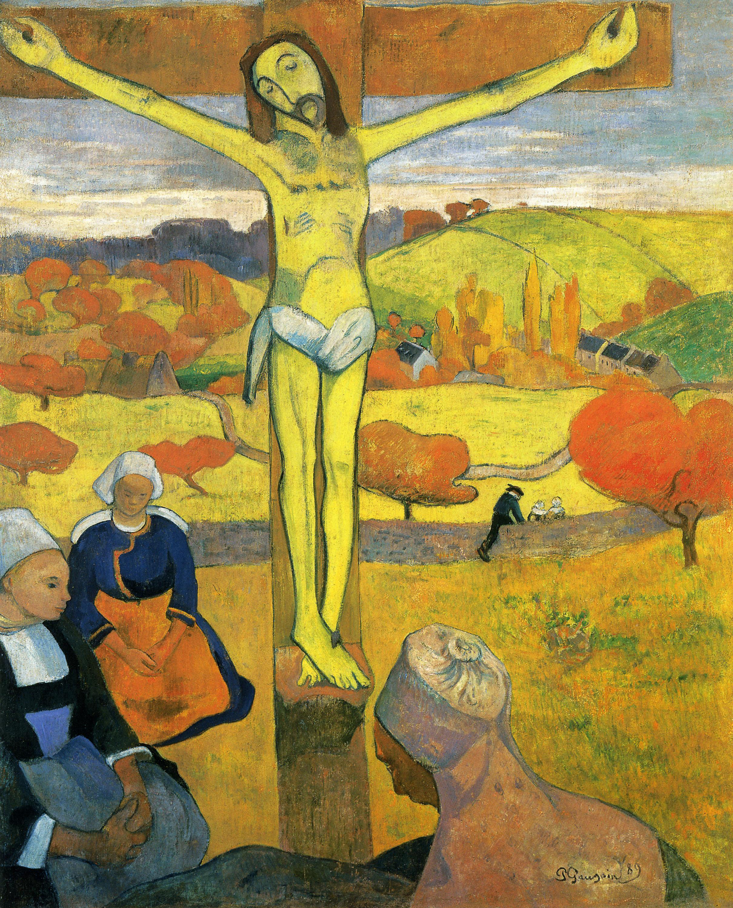 Yellow Christ (1889) Paul Gauguin tablo - Dekolata