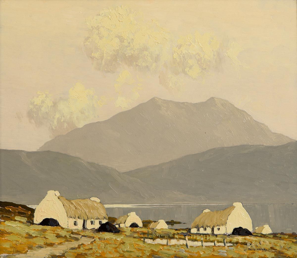 Killary Bay, Connemara (1924) Paul Henry tablo - Dekolata