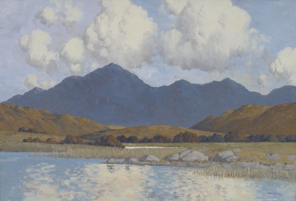 Lake and Blue Mountains of Connemara – Paul Henry Tablo