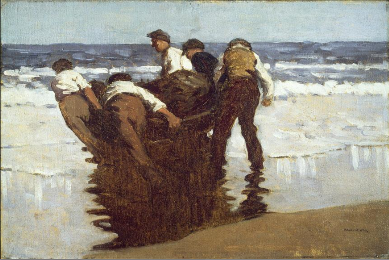 Launching The Currach (1910) Paul Henry tablo - Dekolata
