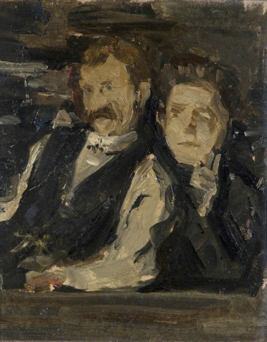 My Host and Hostess (1913) Paul Henry tablo - Dekolata