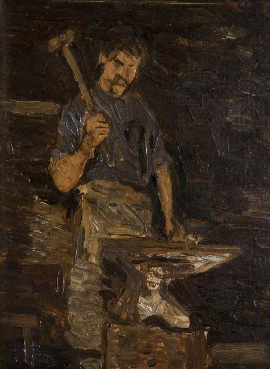 The Blacksmith (1913) Paul Henry tablo - Dekolata