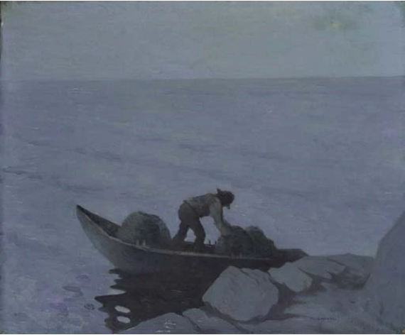The Lobster Fisher (1911) Paul Henry tablo - Dekolata
