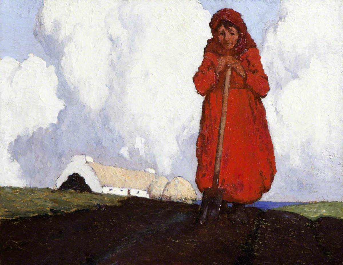 The Potato Digger (1915) Paul Henry tablo - Dekolata