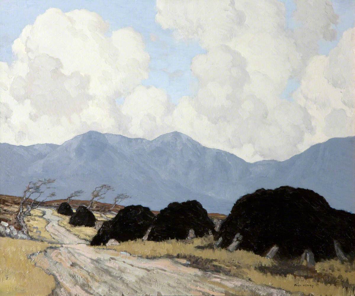 The Road to Coomasharn, County Kerry Paul Henry tablo - Dekolata