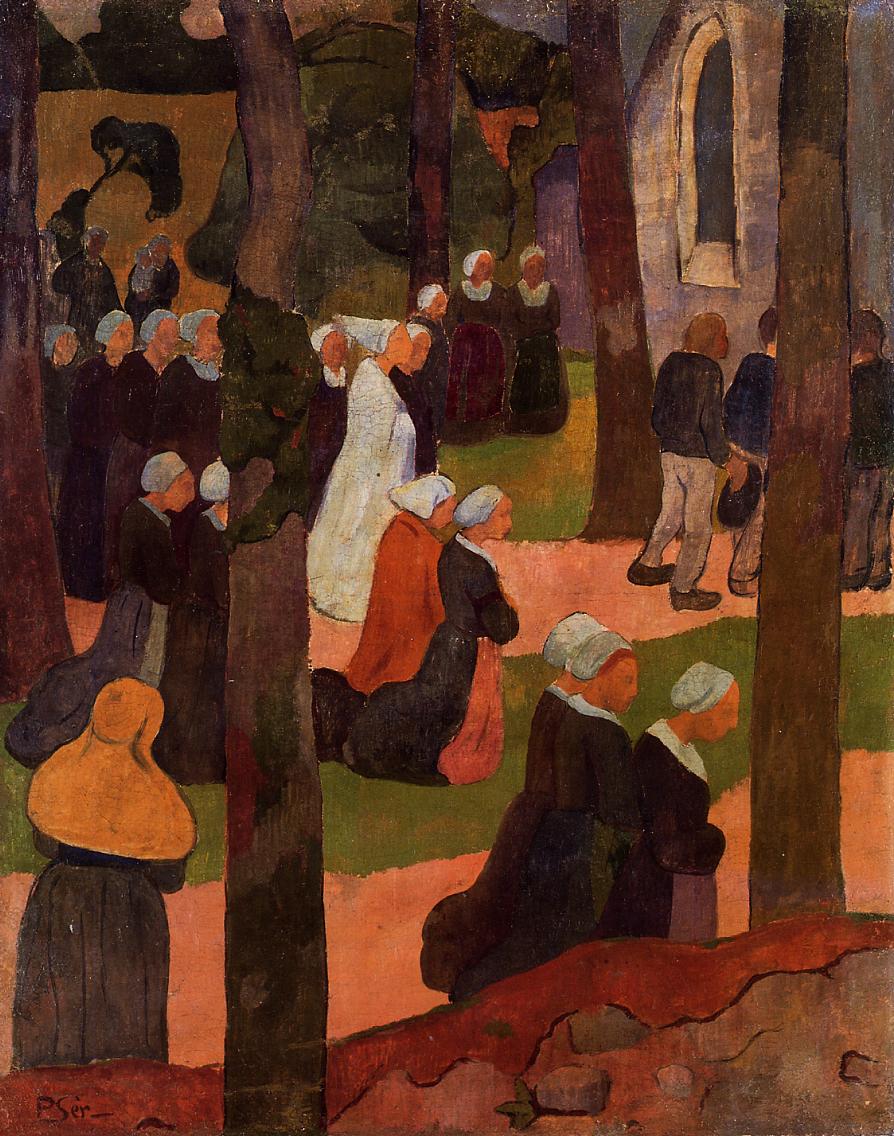 A Breton Sunday (1890) Paul Sérusier tablo - Dekolata