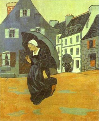 A rain (1893) Paul Sérusier tablo - Dekolata