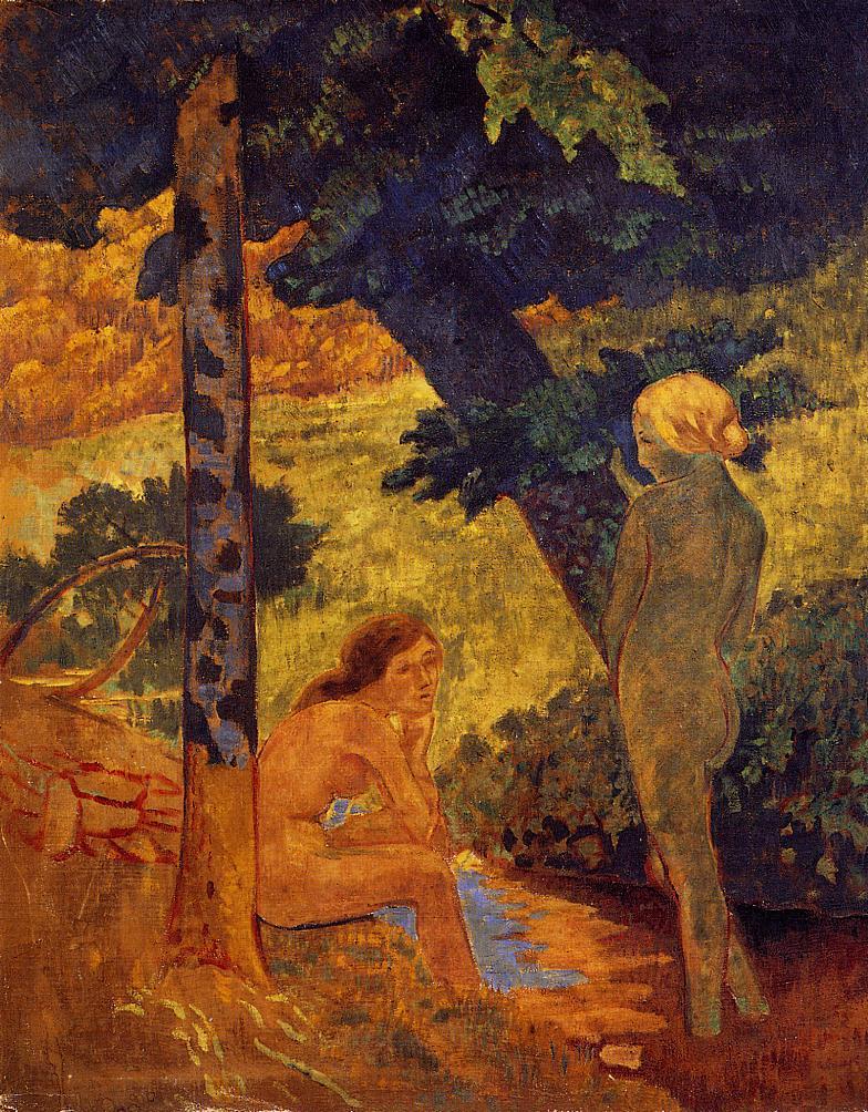 Bathers (1912) Paul Sérusier tablo - Dekolata