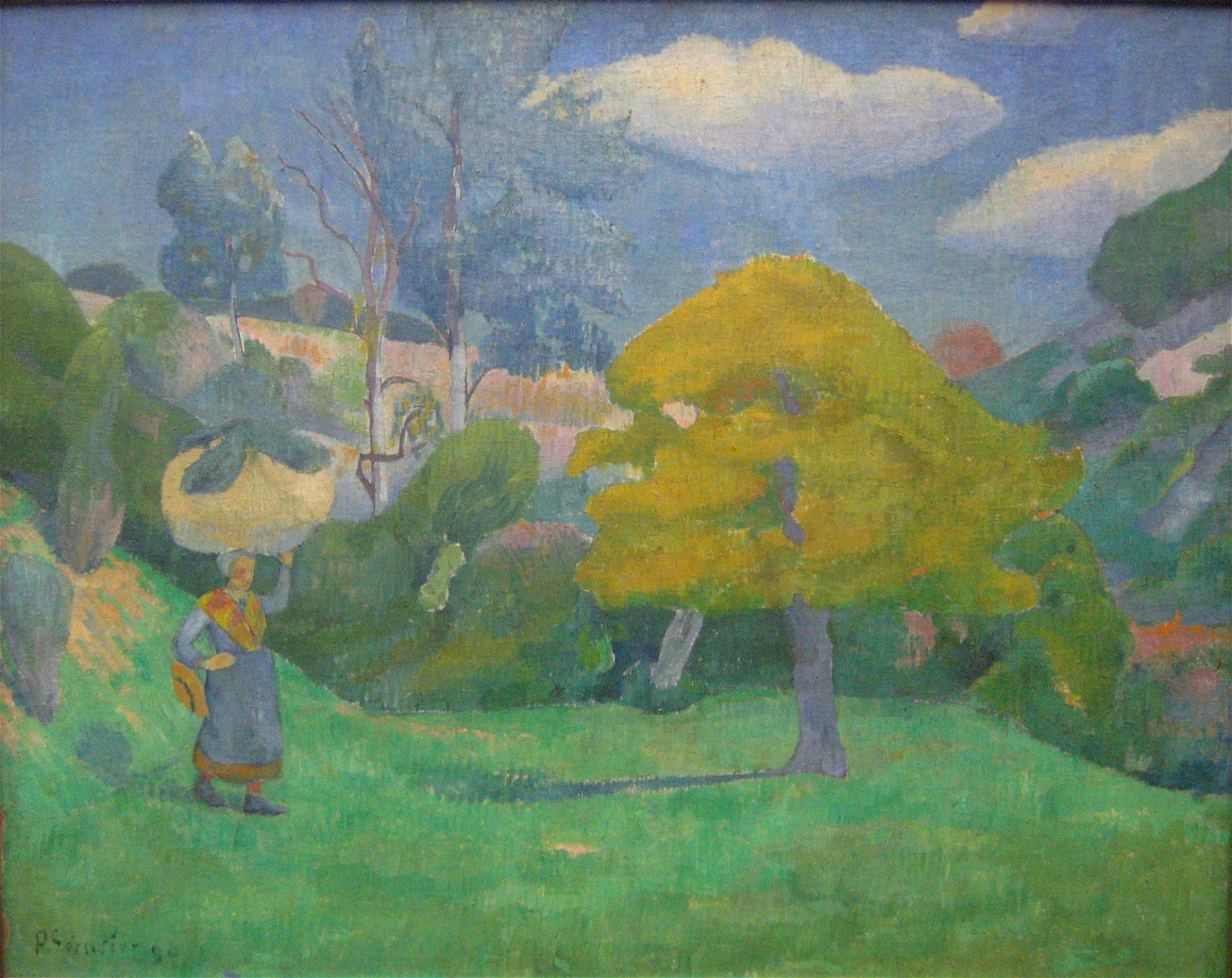 Breton woman going to the washing place (1890) – Paul Sérusier Tablo