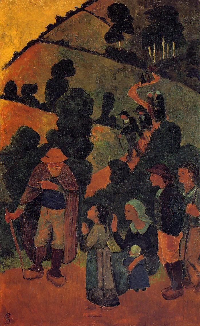Bretons on a Path Paul Sérusier tablo - Dekolata