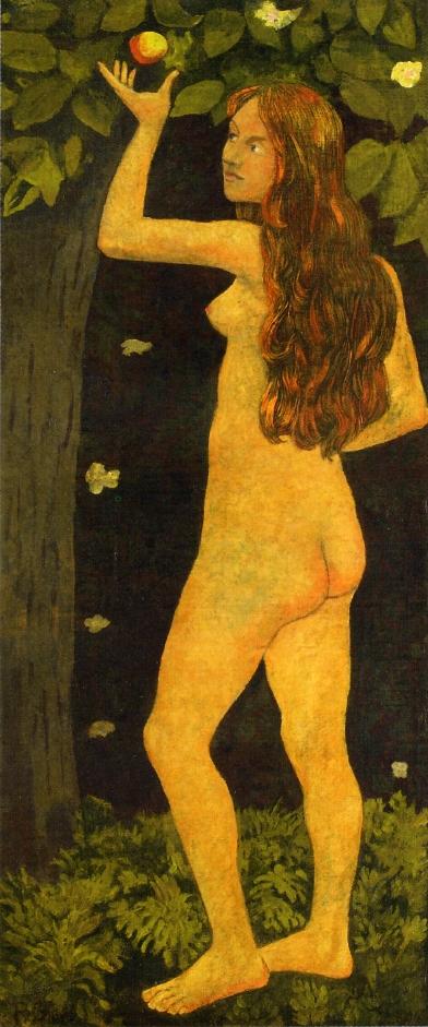Eve Picking the Apple (1906) Paul Sérusier tablo - Dekolata