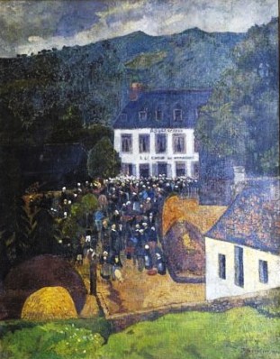 Fair Chateauneuf du Faou (1903) Paul Sérusier tablo - Dekolata