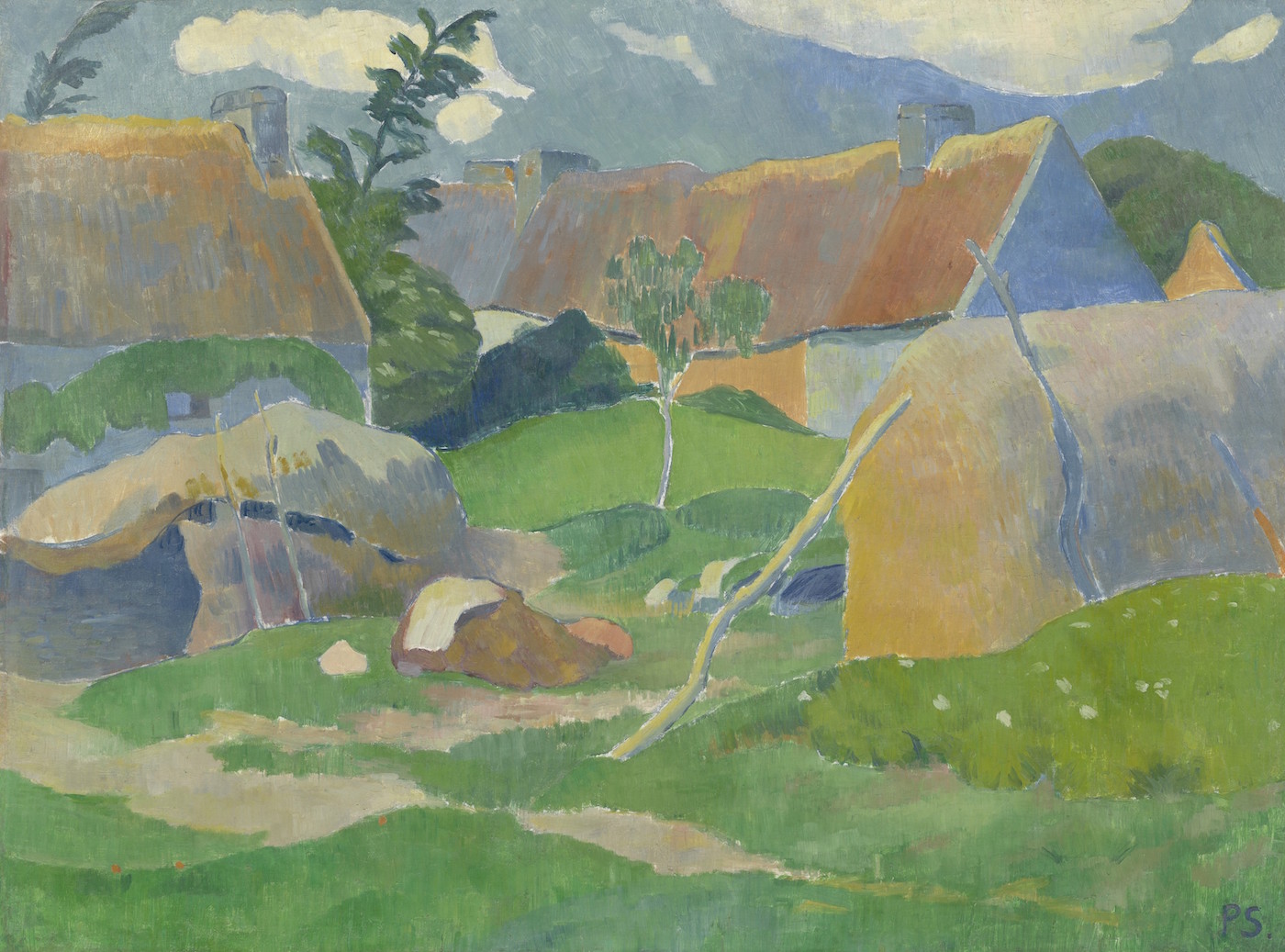 Farm in Brittany (1890) Paul Sérusier tablo - Dekolata