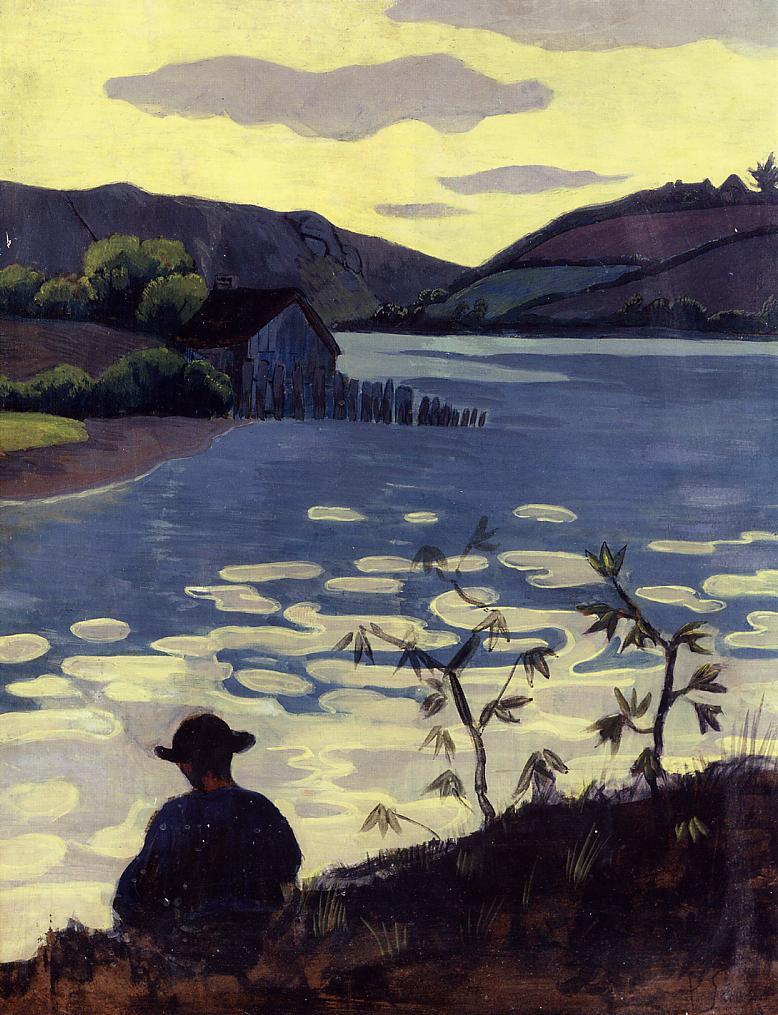 Fisherman on the Laita (1890) Paul Sérusier tablo - Dekolata