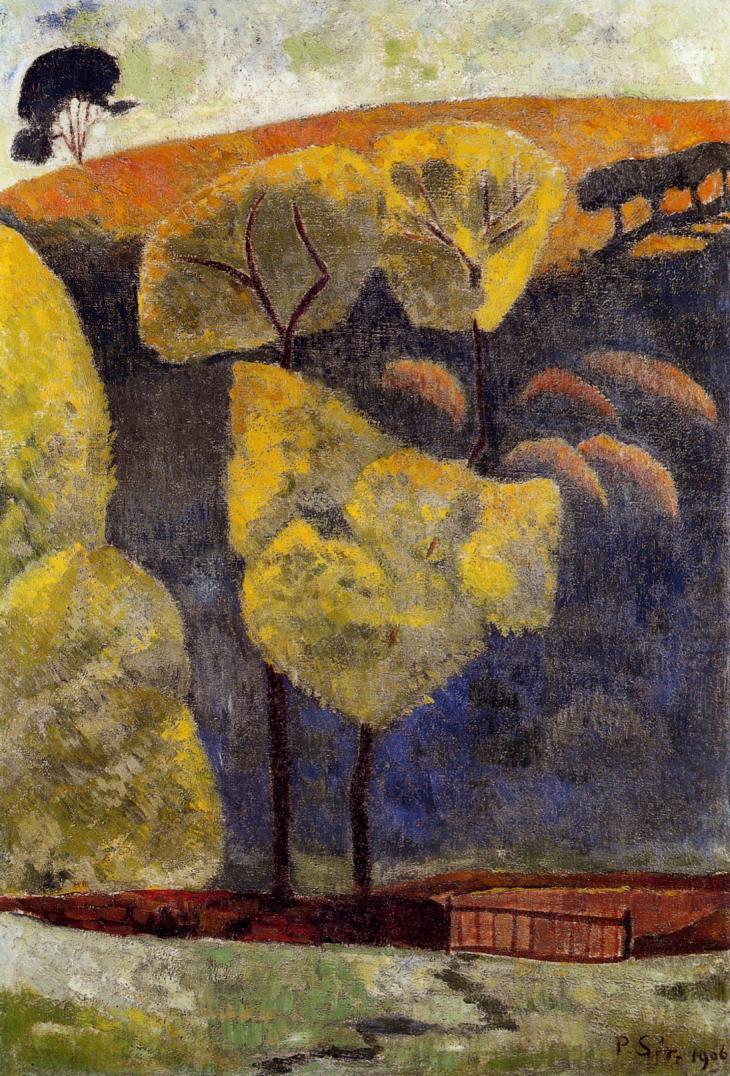 The Blue Valley (1906) Paul Sérusier tablo - Dekolata