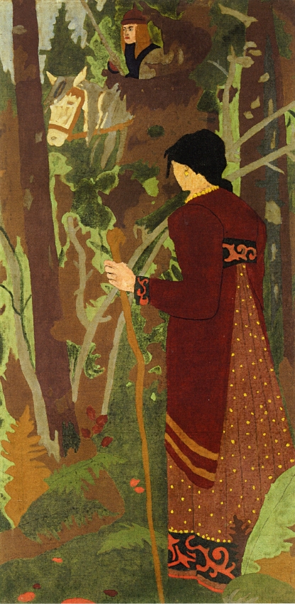 The Fairy and the Knight (1912) Paul Sérusier tablo - Dekolata