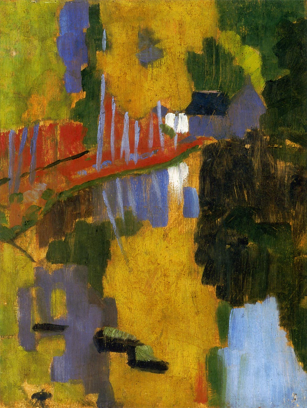The Talisman The Aven River at the Bois d'Amour (1888) Paul Sérusier tablo - Dekolata