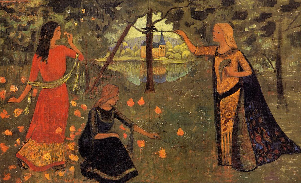The Youth of Queen Anne (1904) Paul Sérusier tablo - Dekolata