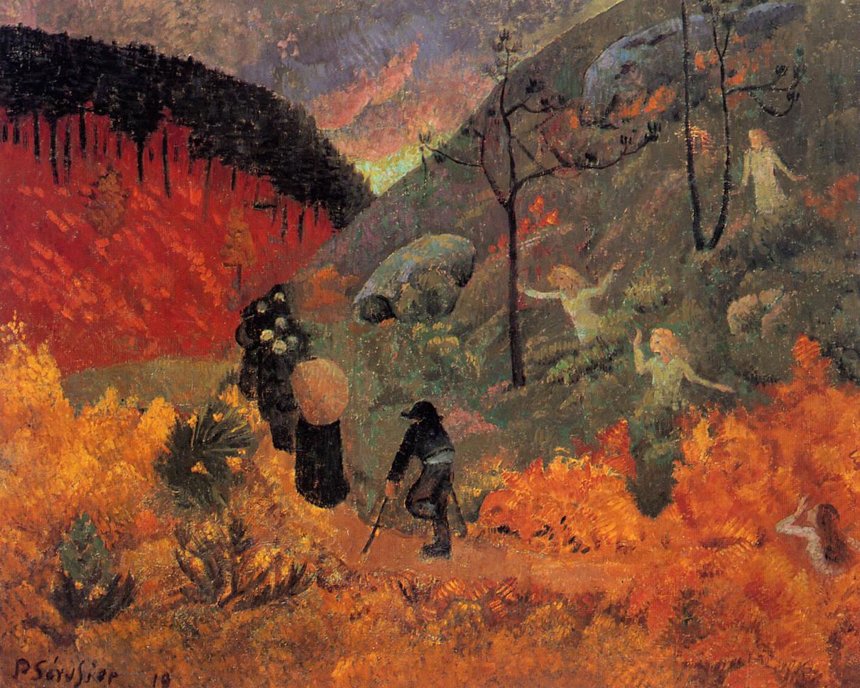 The times (1919) Paul Sérusier tablo - Dekolata