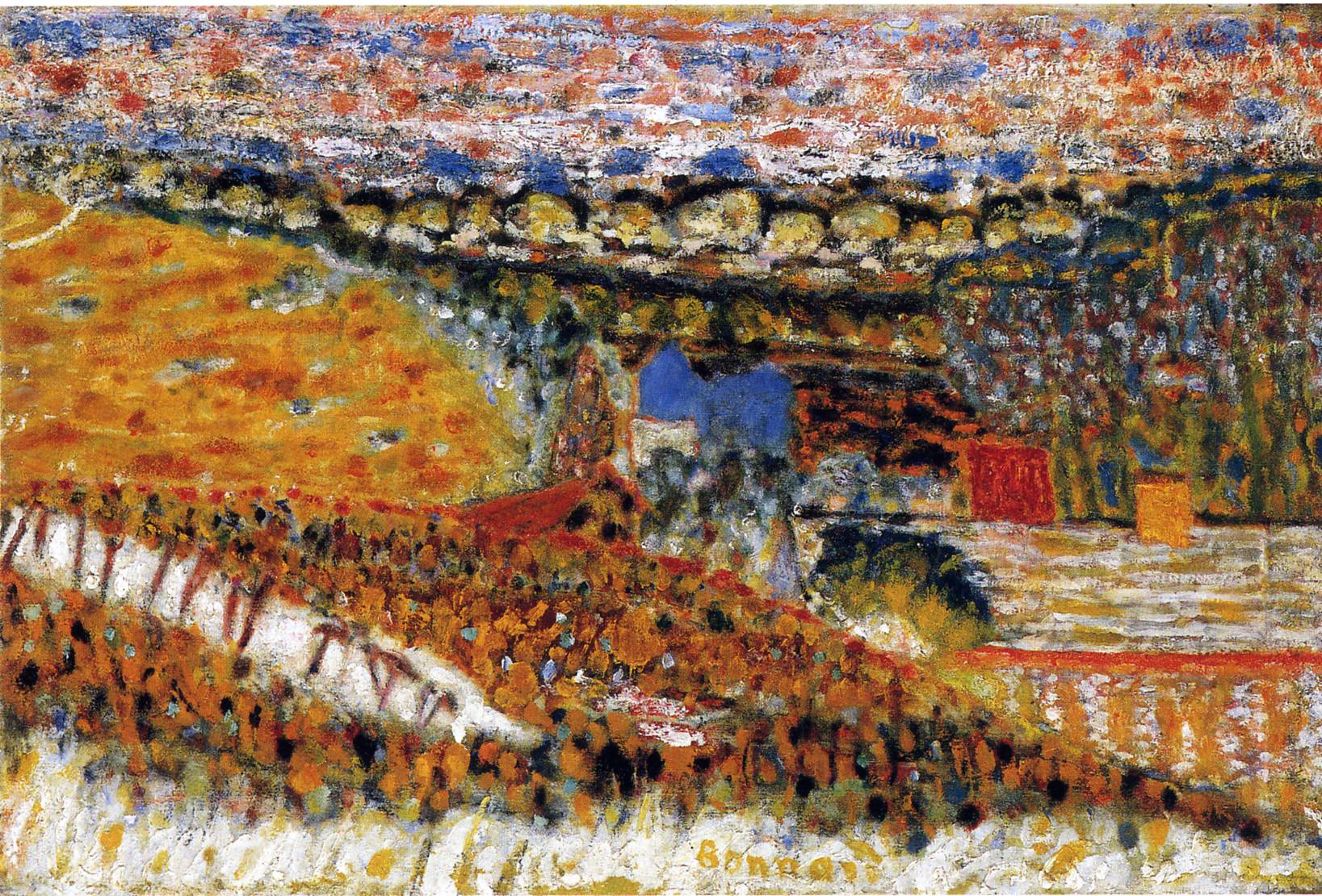 Autumn View (1912) Pierre Bonnard tablo - Dekolata