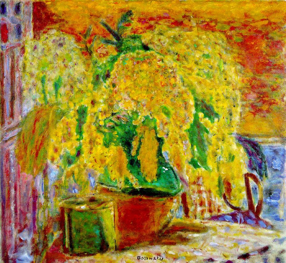 Bunch of Mimosa (1945) Pierre Bonnard tablo - Dekolata
