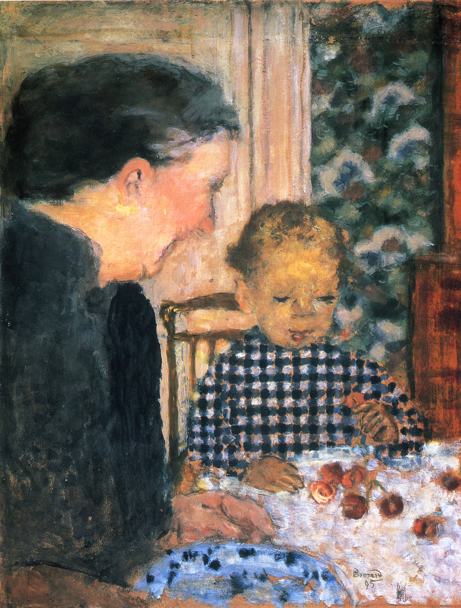 Child Eating Cherries (1895) Pierre Bonnard tablo - Dekolata