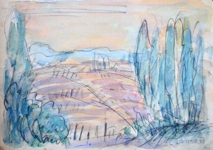 Côte d'Azur (1925) Pierre Bonnard tablo - Dekolata