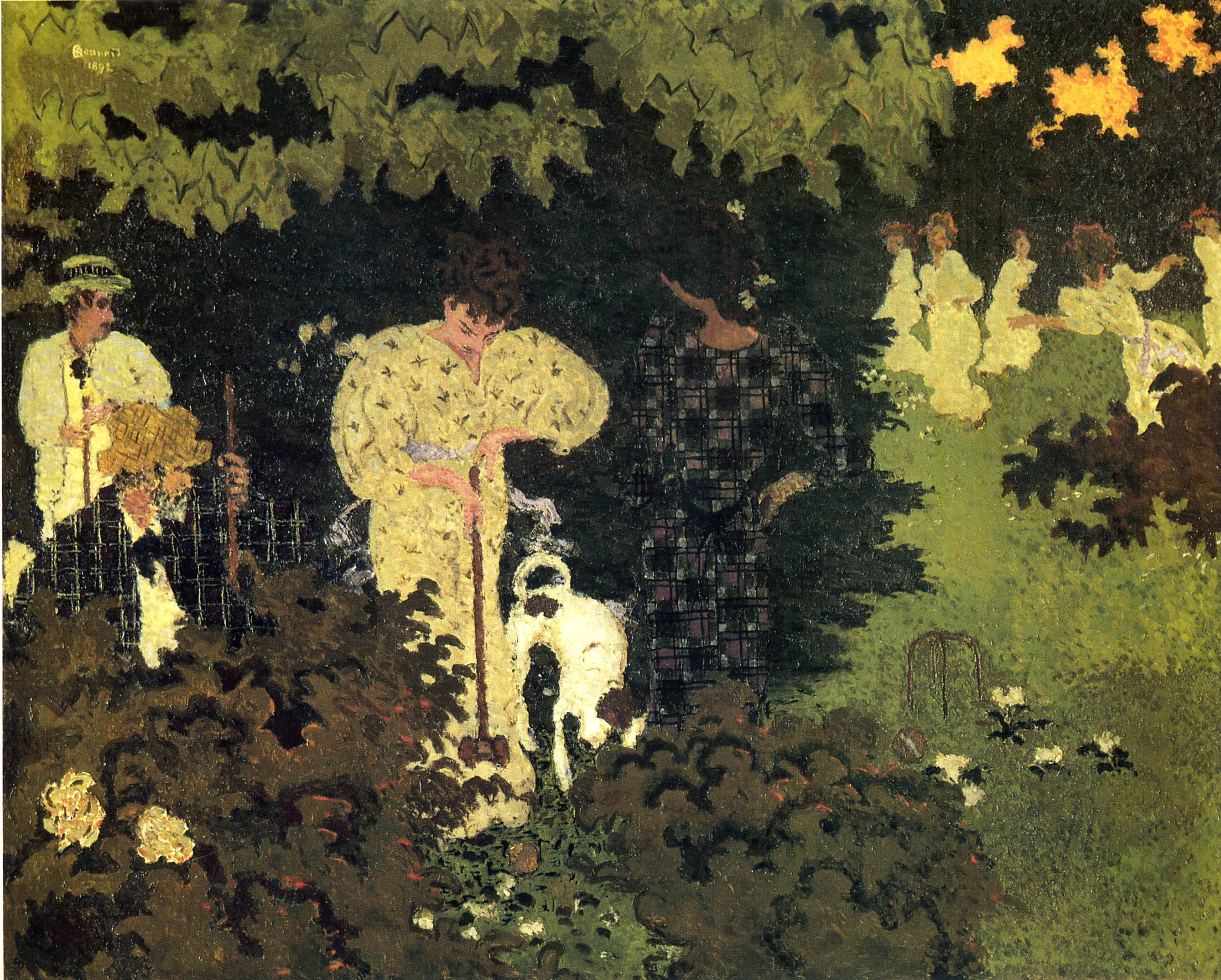 Dusk, or A Round of Croquet (1892) Pierre Bonnard tablo - Dekolata